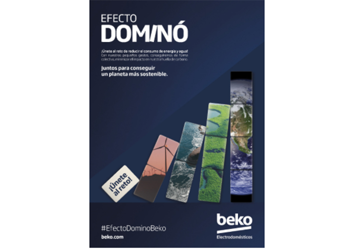 foto noticia Beko presenta el nuevo reto ‘Efecto Dominó’ con el objetivo de contribuir a preservar los recursos naturales en los hogares españoles.